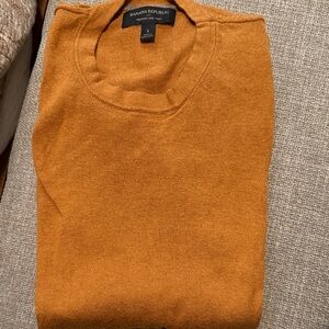 Banana Republic Men's Warm Orange Crewneck Sweater